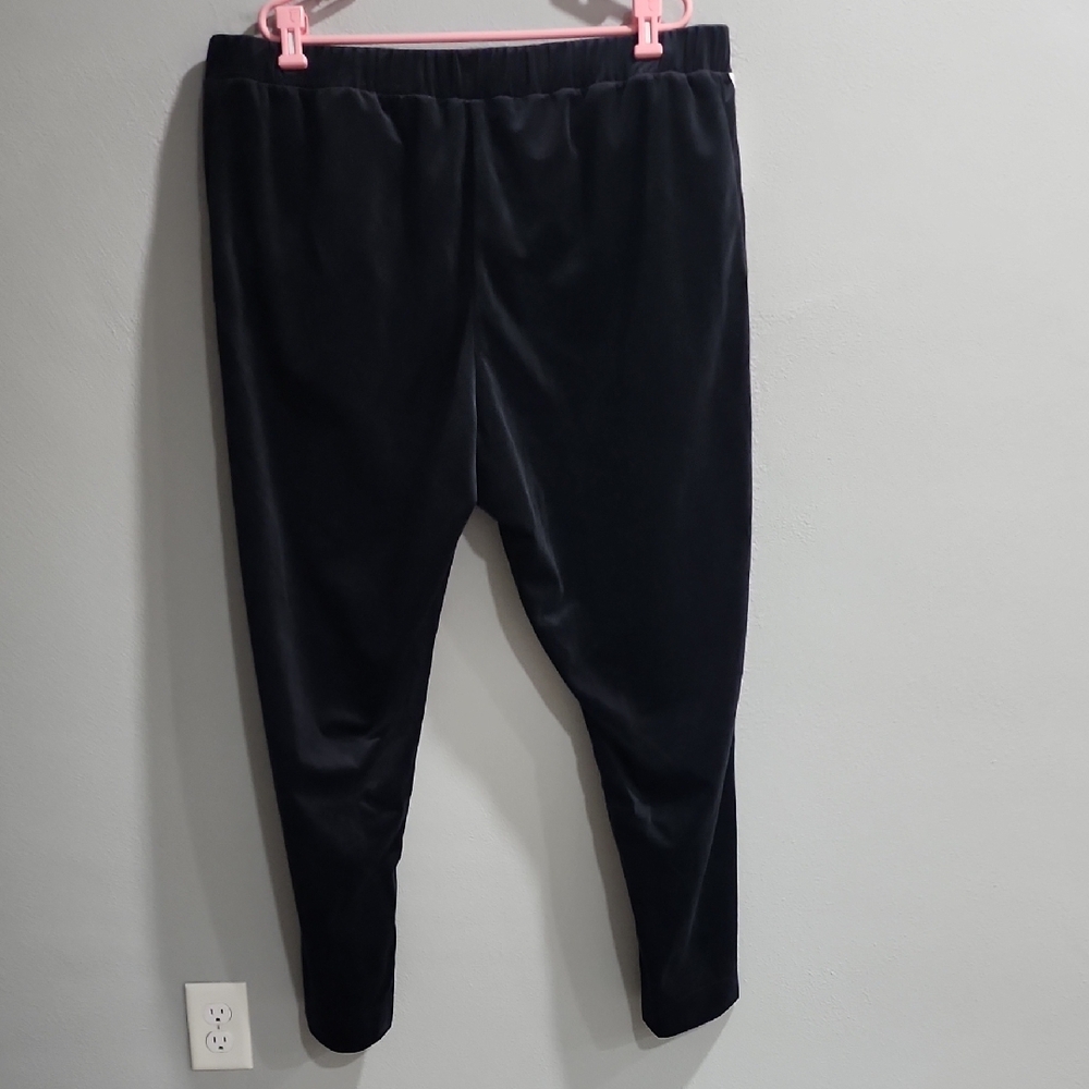 adidas Black Sweatpants with White Stripes - Picture 3 of 5